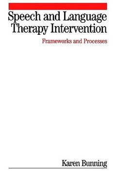 portada speech and language therapy intervention: frameworks and processes (in English)