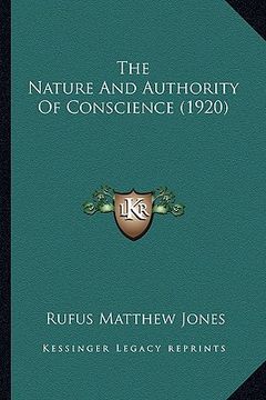 portada the nature and authority of conscience (1920) (in English)