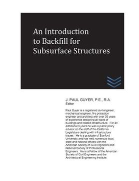 portada An Introduction to Backfill for Subsurface Structures (in English)