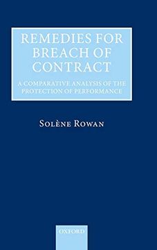 portada Remedies for Breach of Contract: A Comparative Analysis of the Protection of Performance (en Inglés)