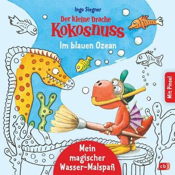 portada Der Kleine Drache Kokosnuss - Mein Magischer Wasser-Malspaß - im Blauen Ozean (in German)