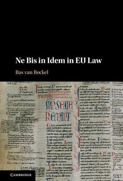 portada Ne Bis in Idem in EU Law (en Inglés)