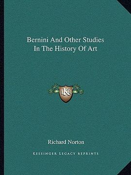 portada bernini and other studies in the history of art (en Inglés)