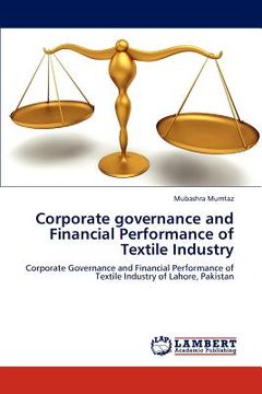 portada corporate governance and financial performance of textile industry (en Inglés)
