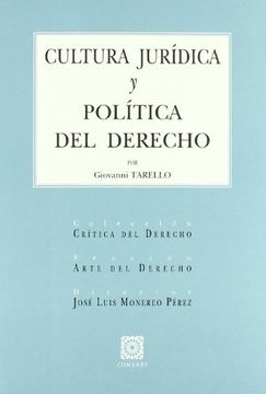 portada Cultura Juridica y Politica del Derecho