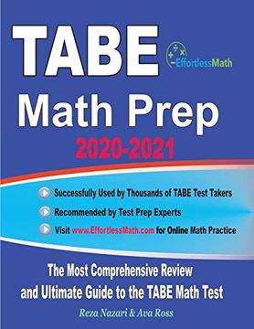 portada Tabe Math Prep 2020-2021: The Most Comprehensive Review and Ultimate Guide to the Tabe Math Test (in English)