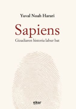 portada Sapiens: Gizadiaren Historia Labur bat (in Basque)