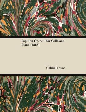 portada papillon op.77 - for cello and piano (1885) (in English)