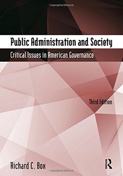 portada Public Administration and Society: Critical Issues in American Governance (en Inglés)