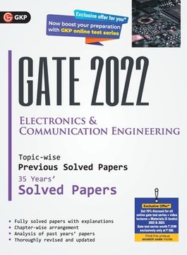 portada Gate 2022 Electronics & Communication Engineering - 35 Years Topic-Wise Previous Solved Papers (en Inglés)