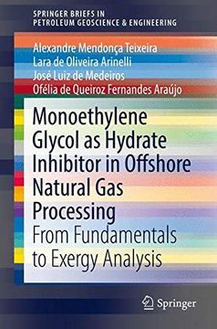 portada Monoethylene Glycol as Hydrate Inhibitor in Offshore Natural gas Processing: From Fundamentals to Exergy Analysis (Springerbriefs in Petroleum Geoscience & Engineering) (en Inglés)