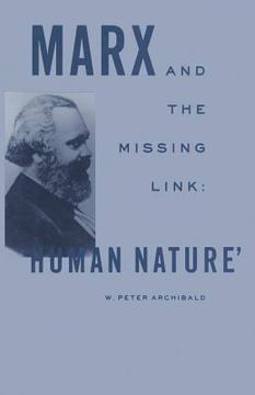 portada Marx and the Missing Link: "Human Nature"