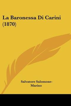 portada La Baronessa Di Carini (1870) (in Italian)