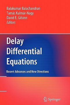 portada delay differential equations: recent advances and new directions (in English)