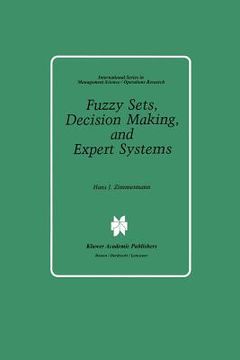 portada Fuzzy Sets, Decision Making, and Expert Systems (en Inglés)