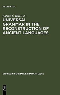 portada Universal Grammar in the Reconstruction of Ancient Languages (en Inglés)