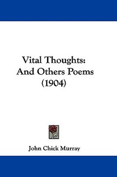 portada vital thoughts: and others poems (1904)