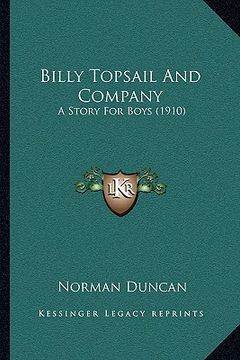 portada billy topsail and company: a story for boys (1910) (en Inglés)