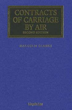 portada Contracts of Carriage by Air (en Inglés)