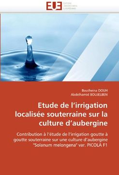 portada Etude de L'Irrigation Localisee Souterraine Sur La Culture D'Aubergine