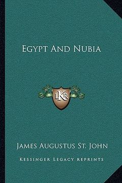 portada egypt and nubia (in English)