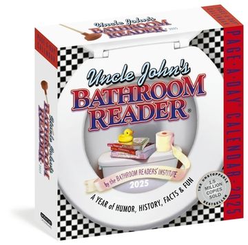 portada Uncle John's Bathroom Reader Page-A-Day Calendar 2025: A Year of Humor, History, Facts, and fun (en Inglés)
