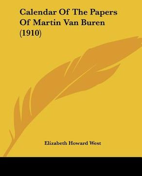 portada calendar of the papers of martin van buren (1910)
