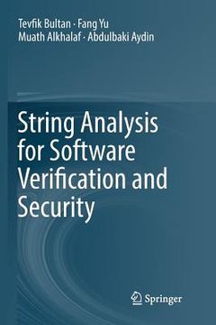 portada String Analysis for Software Verification and Security (en Inglés)