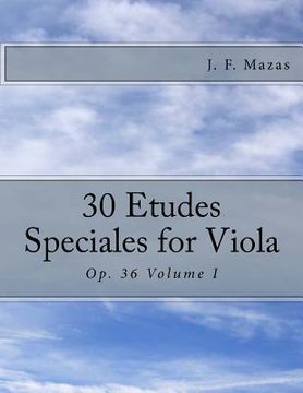 portada 30 Etudes Speciales for Viola: Op. 36 Volume I (en Inglés)