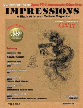 portada graffiti verite' 17 (gv17) special 1974 commemorative reissue series impressions a black arts and culture magazine (en Inglés)