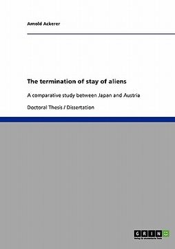 portada the termination of stay of aliens (en Inglés)
