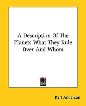 portada a description of the planets what they rule over and whom