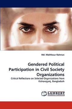 portada gendered political participation in civil society organizations (en Inglés)