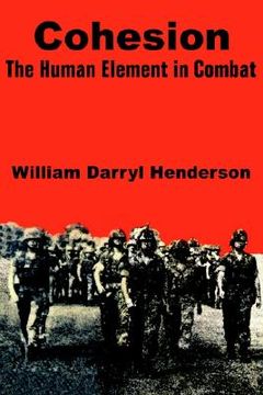 portada cohesion: the human element in combat (en Inglés)