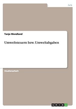 portada Umweltsteuern Bzw. Umweltabgaben (in German)