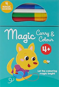 portada Magic Carry & Colour: 4+ Green Cover Kangaroo (in English)