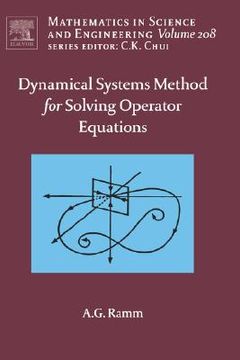 portada dynamical systems method for solving operator equations (en Inglés)
