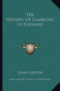 portada the history of gambling in england (en Inglés)
