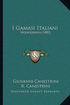 portada I Gamasi Italiani: Monografia (1882) (in Italian)