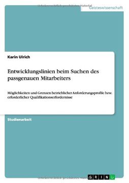 portada Entwicklungslinien beim Suchen des passgenauen Mitarbeiters (German Edition)