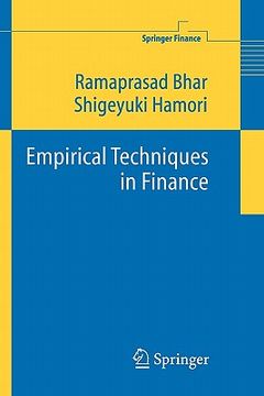 portada empirical techniques in finance (en Inglés)