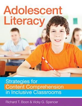 portada Adolescent Literacy: Strategies for Content Comprehension in Inclusive Classrooms (en Inglés)