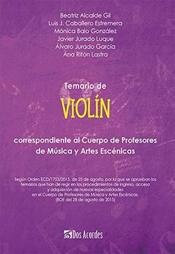 portada Temario de Violín (in Spanish)