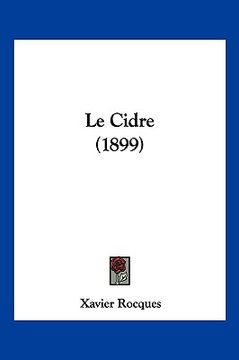 portada Le Cidre (1899) (en Francés)