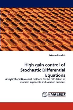 portada high gain control of stochastic differential equations