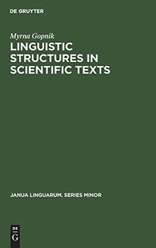 portada Linguistic Structures in Scientific Texts (Janua Linguarum. Series Minor) (en Inglés)