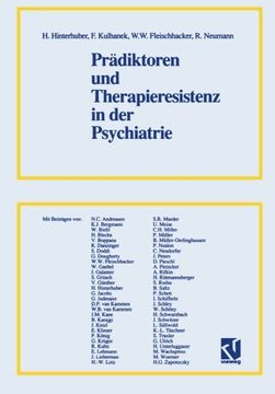 portada Prädiktoren und Therapieresistenz in der Psychiatrie (German Edition)