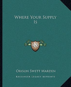 portada where your supply is (in English)