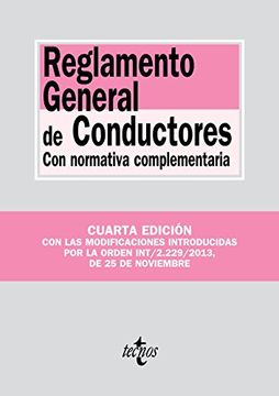 portada Reglamento General de Conductores: con normativa complementaria