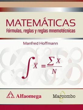 portada Matemáticas Fórmulas, Reglas y Reglas Mnemotécnicas